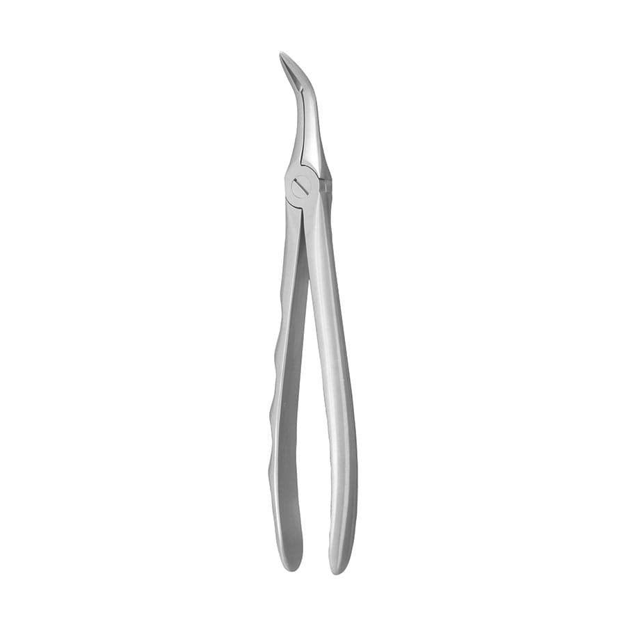 Nordent #46L Lower Root Fragments Extraction Forceps, English Pattern, Serrated Beaks, Handform Handle, Satin Finish, FE46L thumbnail 3