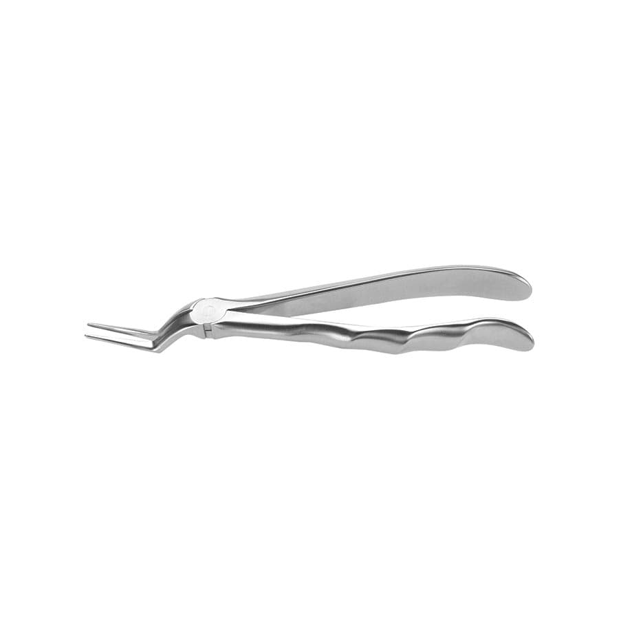 Nordent Extraction Forceps #97, Upper Root Fragments, English Pattern, Serrated Beaks, Handform Handle, Satin Finish, FE97 thumbnail 3