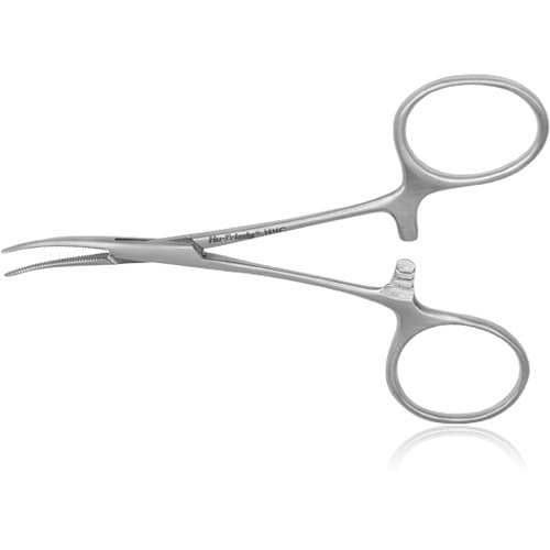 Hu-Friedy Hemostat Hartmann 4" Curved, Stainless Steel, Each thumbnail 4