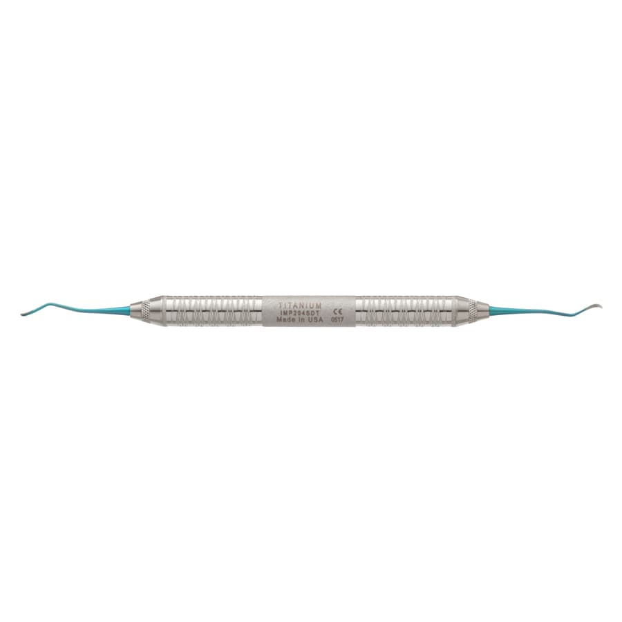 Hu-Friedy Titanium Implant Scaler 204SD, Double-Ended, Teal Anodized, IMP204SDT thumbnail 10