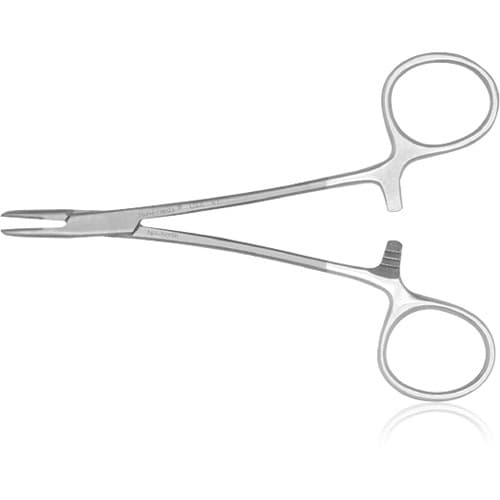 Hu-Friedy Halsey Smooth Perma Sharp® Needle Holder, 13 cm/5", Tungsten Carbide, Gold Plated, 1 Each thumbnail 4