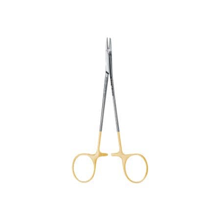 Hu-Friedy HMT Thin-Jaw Perma Sharp® Needle Holder, 5.5", Surgical Grade Stainless Steel, Tungsten Carbide Beaks, 862029 thumbnail 4