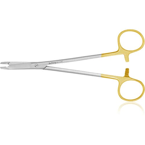 Hu-Friedy Olsen-Hegar Perma Sharp Needle Holder/Scissors, 6.75" (17 cm), Gold Plated, Tungsten Carbide Tip, NH5068 thumbnail 5