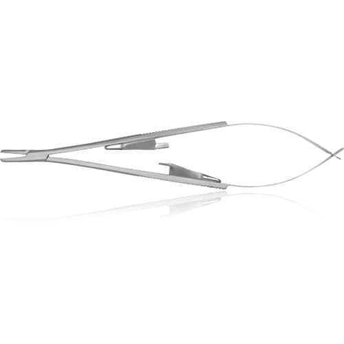 Hu-Friedy Castroviejo Needle Holder, 5-1/2" (14 cm), Serrated, Tungsten Carbide, 1 Each, NHCV thumbnail 6