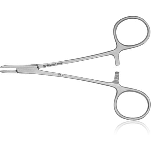 Hu-Friedy Derf Needle Holder, 5" (12.5 cm), Grooved, Tungsten Carbide, Ring Handle, 1/Pkg thumbnail 3