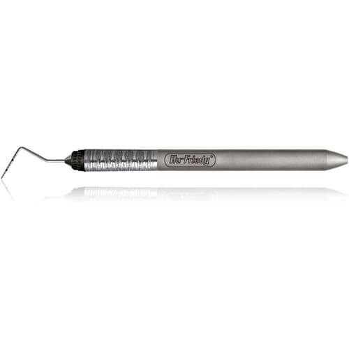 Hu-Friedy Qulix CP-12 UNC Color-Coded Single-Ended Periodontal Probe, 1-12 mm Markings, #7 Satin Steel Colours Handle thumbnail 5