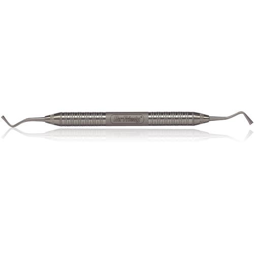 Hu-Friedy MTO Plugger DE Oregon #4 with #6 Satin Steel Handle, Serrated thumbnail 2