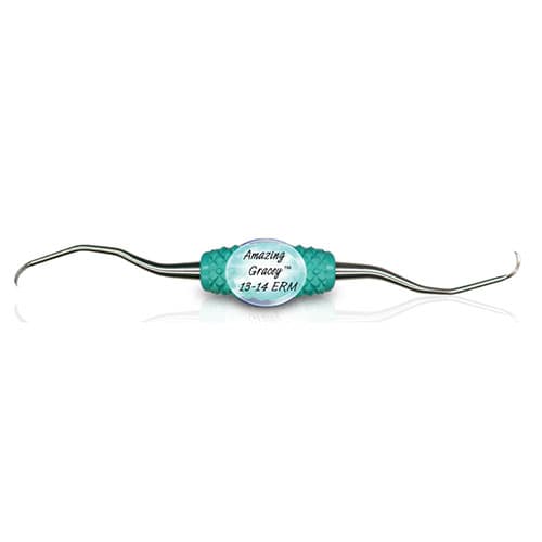 PDT Amazing Gracey 13/14 Extended Reach Mini Rigid Curette, Caribbean Green Handle, R007R thumbnail 4
