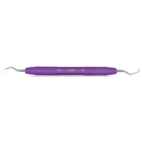 PDT Cruise Gracey 3/4 Curette, Double End, 3/8" Diameter Resin Purple Handle, R018 thumbnail 5