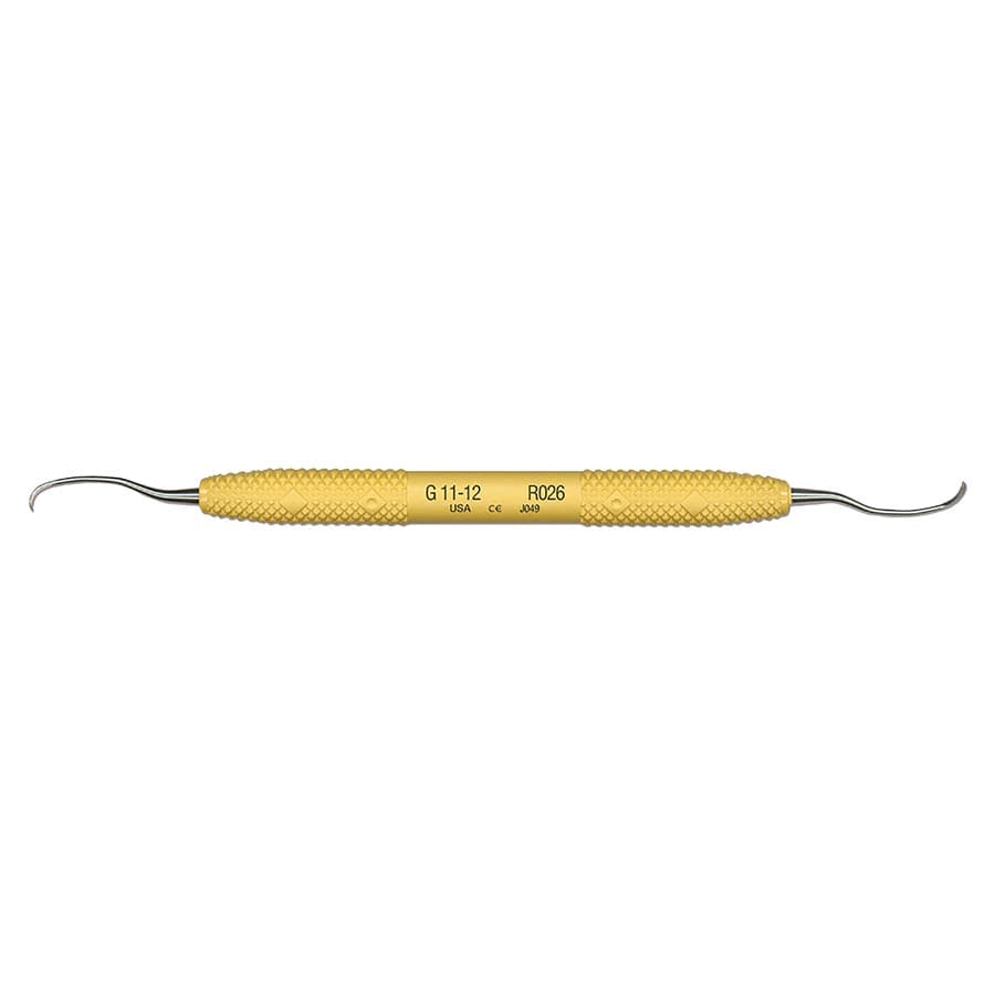 PDT Amazing Gracey 11/12 Curette, Double-Ended, Sunshine Yellow Resin Handle, 6.5", R026 thumbnail 10
