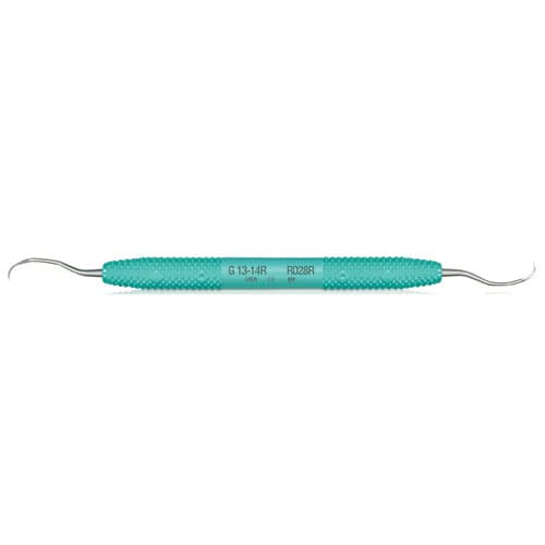 PDT Amazing Gracey 13/14 Rigid Curette, Double-Ended, Caribbean Green Resin Handle, 1/Pk, R028R thumbnail 6