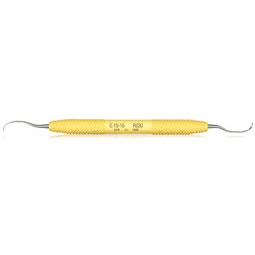 PDT Amazing Gracey 15/16 Curette, Double-Ended, Standard, Yellow Resin Handle, 6.5", R030 thumbnail 10
