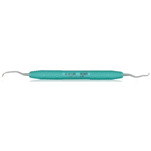 PDT Amazing Gracey 12/13 Rigid Gracey Curette, Double End, Green Resin Handle, R036R thumbnail 5