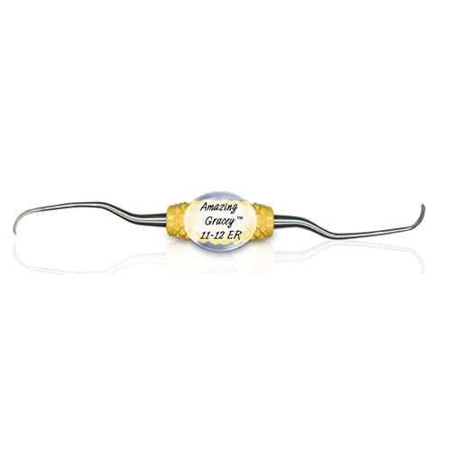 PDT Cruise Gracey 11-12 Extended Reach Rigid Curette, Yellow Handle, R042R thumbnail 6