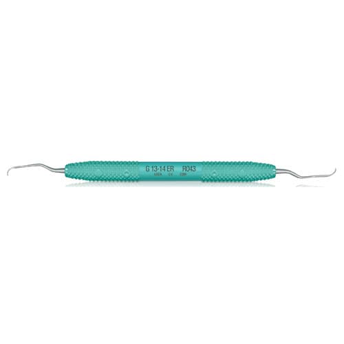 PDT Cruise Gracey 13/14 Extended Reach Curette, Double End, Green Resin Handle, R043 thumbnail 5