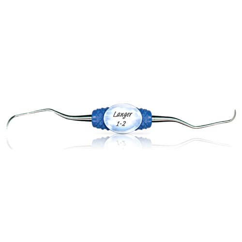 PDT Cruise Langer 1-2 Universal Curette, Double-Ended, Blue Resin Handle, 6.5", R079 thumbnail 5