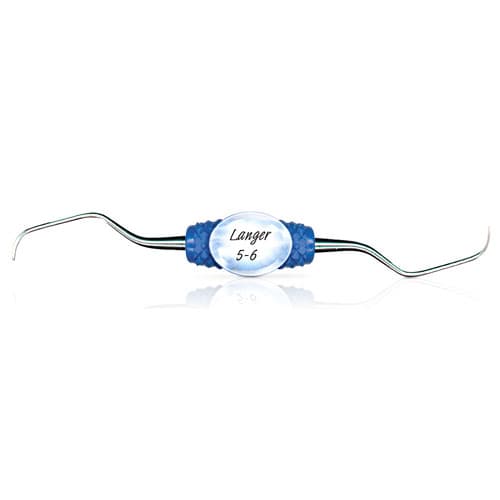 PDT Cruise Universal Curette, Langer 5/6, Double-End, Nautical Blue Resin Handle, R081 thumbnail 6