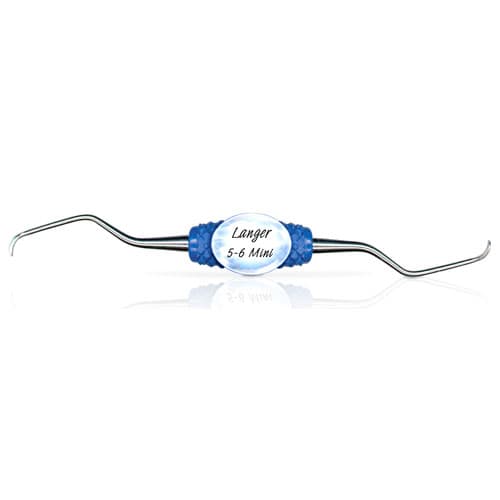 PDT Cruise Langer 5-6 Mini Universal Curette, Double-Ended, Blue Resin Handle, R084 thumbnail 5