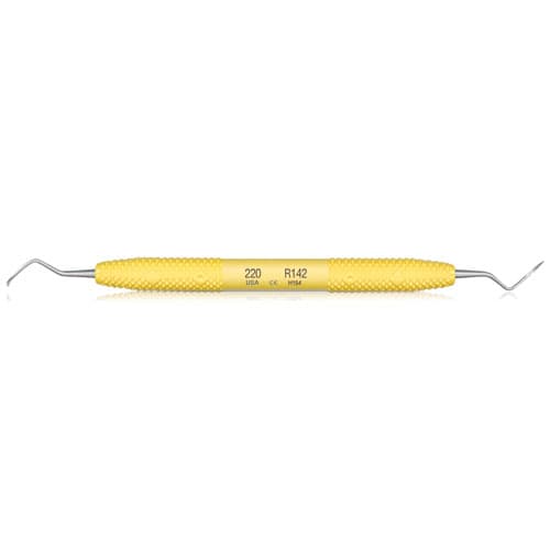 PDT Cruise 220 Posterior Sickle Scaler, Double End, Yellow Resin Handle, R142 thumbnail 6