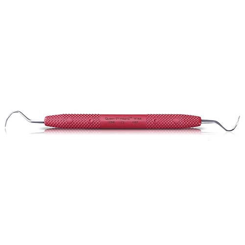 PDT Queen of Hearts Universal Periodontal Finishing Curette, Double-Ended, Red Resin Handle, R144 thumbnail 10
