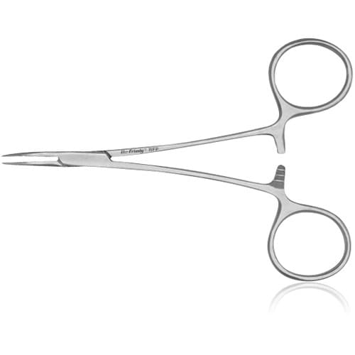 Hu-Friedy Peet Silver Point Forceps, 45° Angle, Stainless Steel, 4 3/4 in, Each thumbnail 3