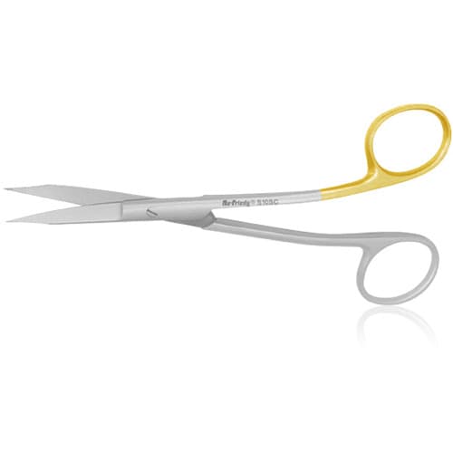 Hu-Friedy Scissors #10 Double-Curved Super-Cut, Serrated Blade, Stainless Steel, 5.25", 870544 thumbnail 4