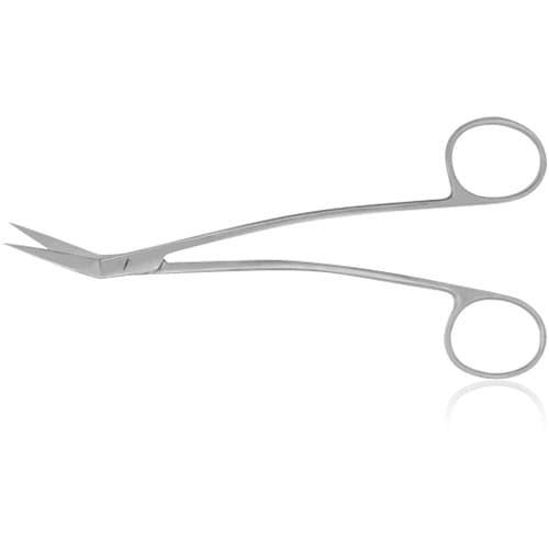 Hu-Friedy #11 Locklin Curved Surgical Scissors, 6.25" (16cm), Serrated Blade, Stainless Steel thumbnail 3