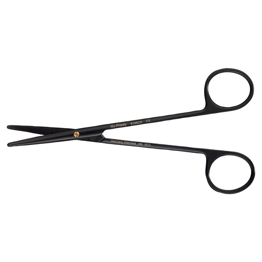 Hu-Friedy Black Line Metzenbaum Super-Cut Scissors, 5.5", Serrated, Stainless Steel, S19SCX thumbnail 3