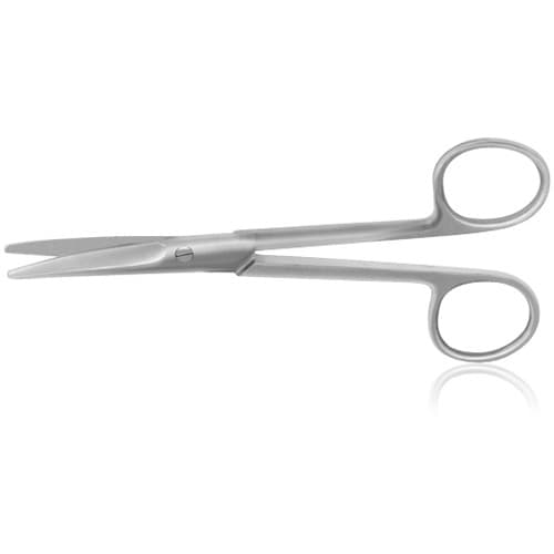 Hu-Friedy #3 Mayo Curved Blunt Suture Scissors, 5 3/4" (14.5cm), Stainless Steel, Each thumbnail 4