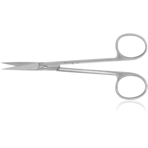 Hu-Friedy #5 Wagner Straight Surgical Scissors, 4.5" (11.5 cm), One Serrated Blade, Stainless Steel, 1 Each thumbnail 4
