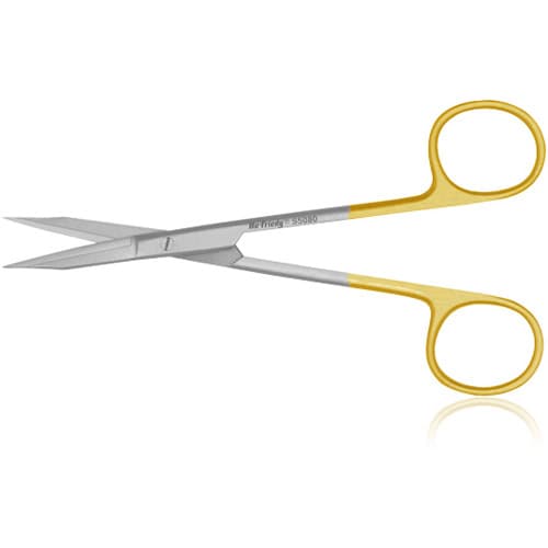 Hu-Friedy Goldman-Fox 5" (13cm) Straight Perma-Sharp Surgical Scissors, 1 Serrated Blade, S5080 thumbnail 5