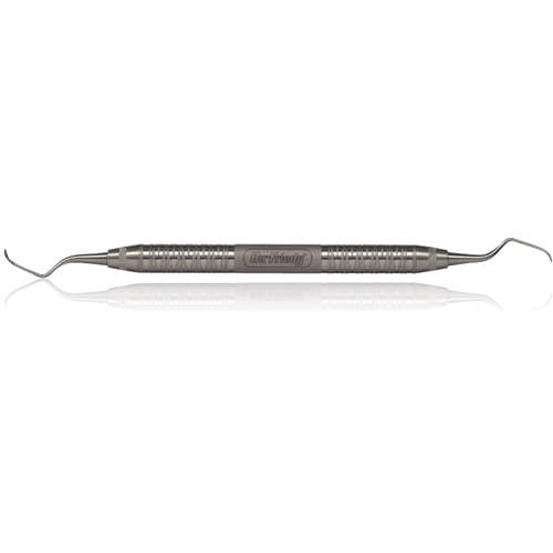 Hu-Friedy Barnhart 1/2 Rigid Universal Curette, Double-Ended, #6 Satin Steel Handle, SBH1/2R6 thumbnail 3