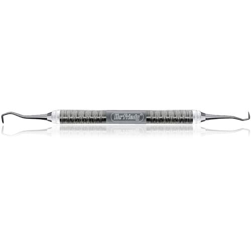 Hu-Friedy 31/32 Jacquette Sickle Scaler, Double-Ended, #7 Satin Steel Colours Handle, SJ31/327 thumbnail 4