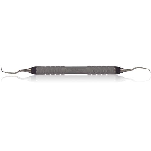 Hu-Friedy Langer 1/2 Rigid Double-End Curette, #7 Satin Steel Colours Handle, SL1/2R7 thumbnail 3
