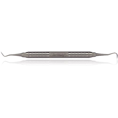 Hu-Friedy Sickle Scaler H5/Nevi 1 Double-Ended, #6 Satin Steel Handle, Anterior, SNEV1/H56 thumbnail 5