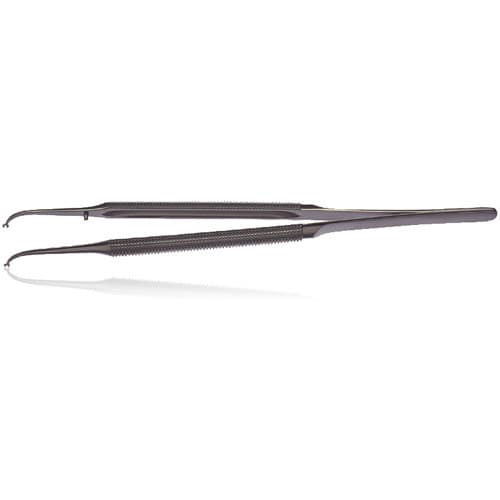 Hu-Friedy Microsurgical Corn Suture Pliers, Diamond Dusted, 6" (15cm), Non-Cutting, Design 20, SPM20 thumbnail 3