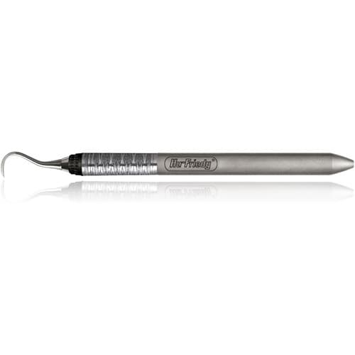 Hu-Friedy Sickle Scaler U-15 Towner, Single End, #7 Satin Steel Colours Handle, 24 Round Handle thumbnail 3