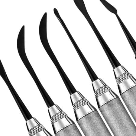 Hu-Friedy Goldfogel XTS Composite Contouring Instruments, Anterior Set, Satin Steel, 6-Piece Kit, #489255 thumbnail 2