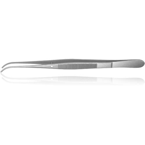 Hu-Friedy #34 Semkin-Taylor Tissue Pliers, 1x2 Teeth, Curved, 5" (12.5 cm), TP34 thumbnail 4