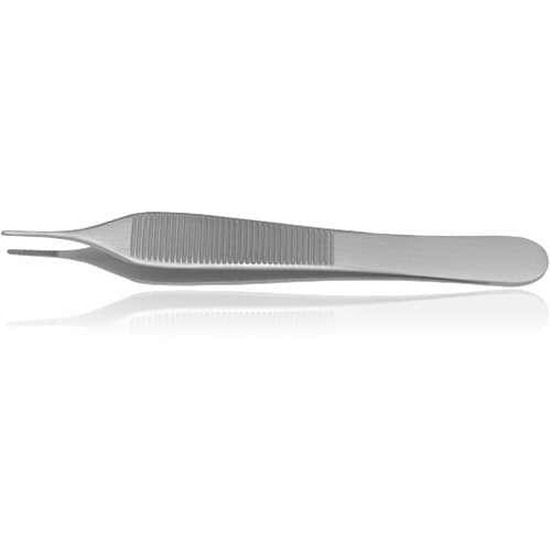 Hu-Friedy #42 Adson Tissue Pliers, 1x2 Teeth, 4.75" (12 cm), Tungsten Carbide Inserts, TP42 thumbnail 4