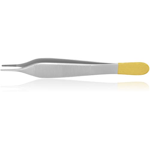 Hu-Friedy Adson Perma Sharp Tissue Pliers, 12 cm/4.75", Non-Cutting, Non-Locking, Smooth Tip thumbnail 3