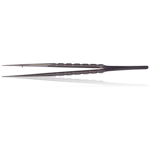 Hu-Friedy Plain Straight Diamond Dusted Microsurgical Tissue Pliers, 7" (18cm), Stainless Steel, TPDAPV thumbnail 4