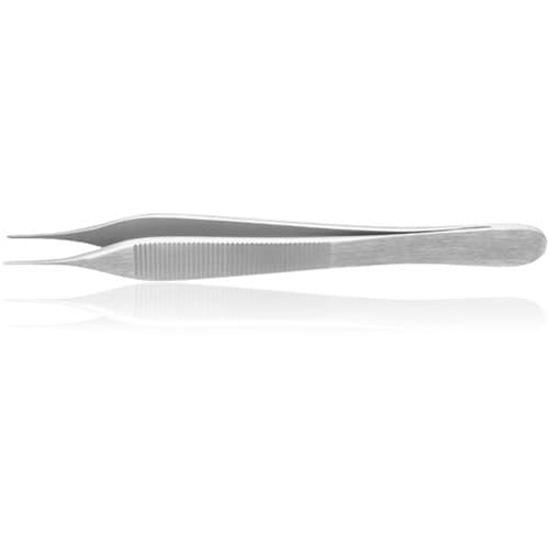 Hu-Friedy 1x2 Micro Adson Tissue Pliers, 1.7 mm, Tungsten Carbide, 4 3/4" Length, Each, 892904 thumbnail 3