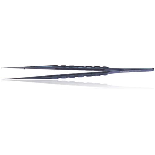 Hu-Friedy 1x2 Straight Diamond Dusted Titanium Microsurgical Tissue Pliers, 7" (18cm), TPSSTMBH thumbnail 3