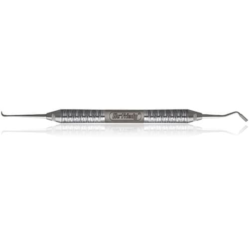 Hu-Friedy Nash/Taylor Laminate Veneer Placement Stabilizer, Curved, Double End, #6 Satin Steel, VENSTAB thumbnail 3