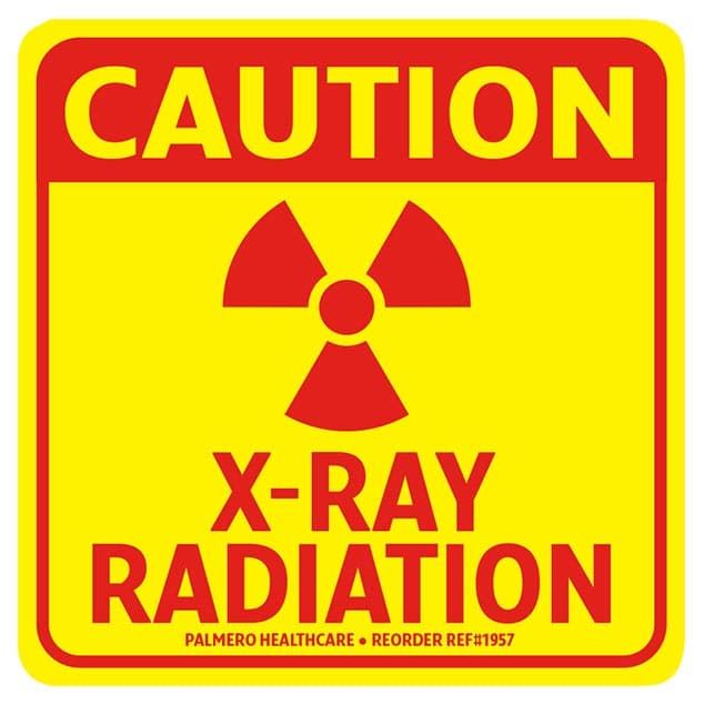 Palmero Caution Radiation Label, 3" x 3", Pack of 5, OSHA Compliant, 1957 thumbnail 3