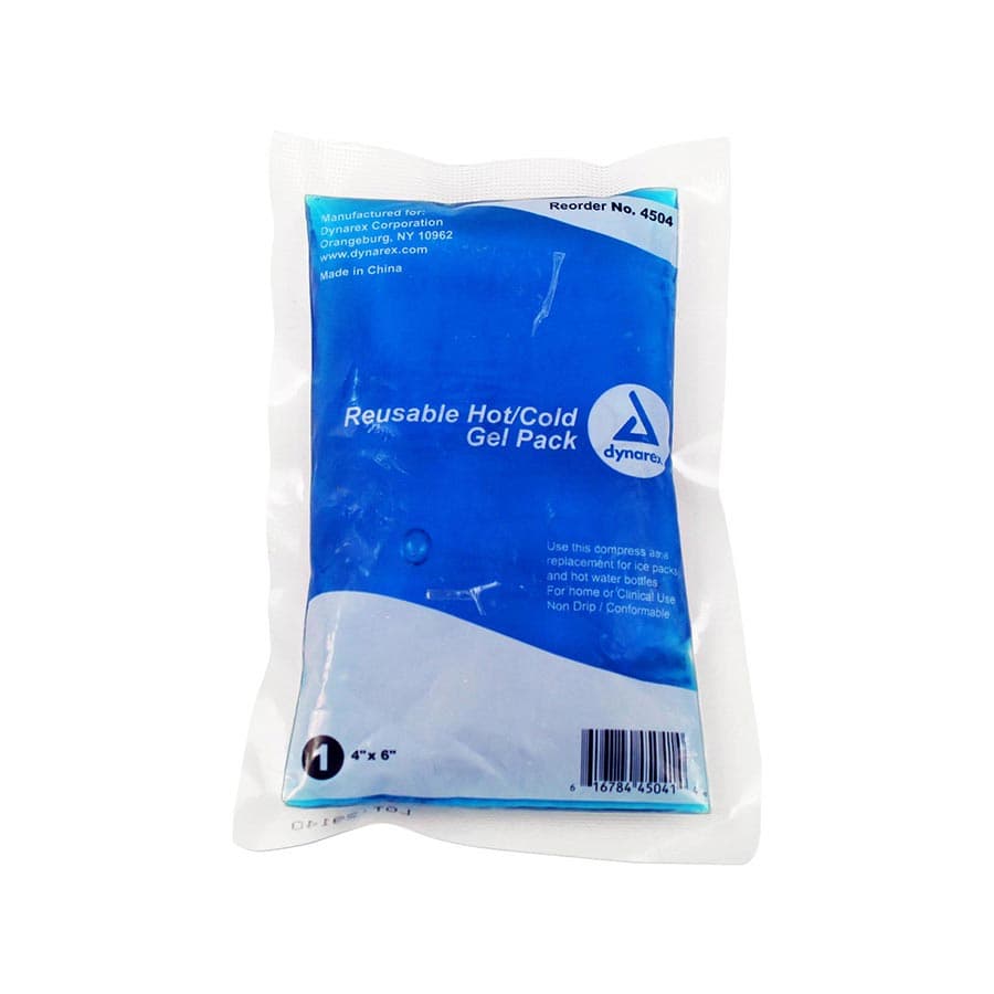 Dynarex Reusable Hot/Cold Gel Packs, 4" x 6", 24/Case, 4504 thumbnail 3
