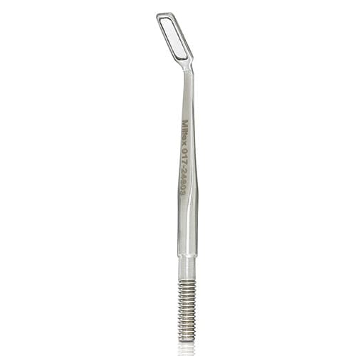 Miltex Micro Mirror, 7x2mm Rectangular, Cone Socket, Rhodium Front Surface, 017-24803 thumbnail 4