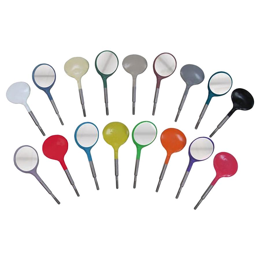 Zirc Crystal HD® #5 Black Resin Mouth Mirror Screw-On Heads, Cone Socket, 12/Pk, 50Z372K thumbnail 13