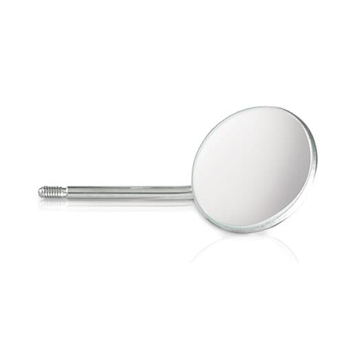 Miltex Magnifying Simple Stem Metal Mouth Mirror, Size 5, Stainless Steel, 12/Box, 67-676/5 thumbnail 2